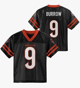 Cincinnati Bengals Joe Burrow #9 Youth Large NFL Team Apparel Jersey - Brand New