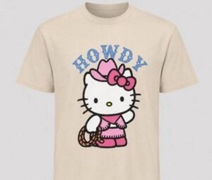 Hello Kitty Howdy T-shirt Size Adult XXL - Brand New