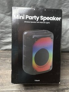 Mini Party Wireless RGB LED Speaker - Brand New