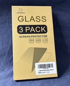 MR SHIELD Glass 3 Pack Screen Protector for iPhone XXS10 - Brand New