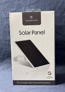 WASSERSTEIN Solar Panel for Google Nest Doorbell Battery - New