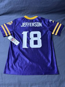 Minnesota Vikings NFL #18 Justin Jefferson Size Youth Large Team Apparel Jersey - Brand New