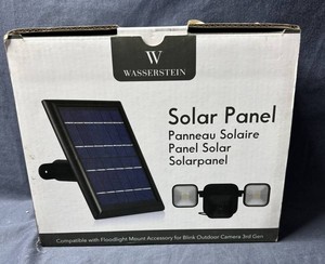 Wasserstein Solar Panel with Floodlight Mount Accessory for Blink Outdoor Camera - Brand New