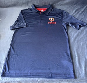 Minnesota Twins MLB Baseball Majestic Brand Polo Shirt, Size Adult Small - New