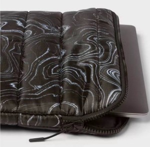 Heyday Black Marbled Laptop Bag Sleeve, Holds 15 Laptop - Brand New