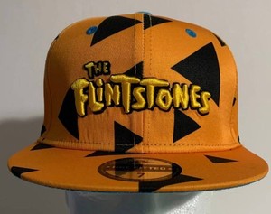 The Flintstones Orange Fitted Hat, Adult Size 7 12 - Brand NewCartoon