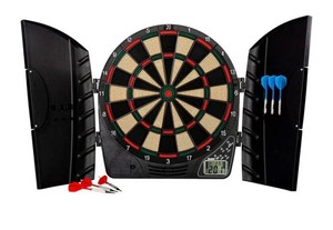 Digital Dartboard Cabinet with Darts
