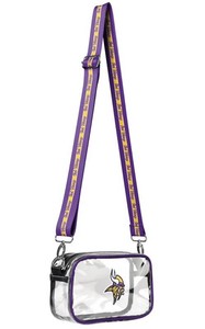 Minnesota Vikings NFL Football Crossbody Transparent FOCO Brand Bag - New