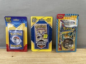 Pokemon Mystery Pack, 21 Booster Card Pack & Blister 2 Pack with Coin - Brand New Q