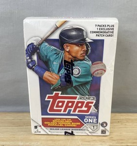 Topps 2023 Series One MLB Baseball Cards, 7 Packs & Patch Card - Brand New Q