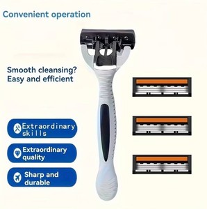 Mens Shaving Kit with 2 Holders and 24 Blades - Brand New Q