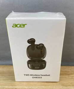 Acer TWS Wireless Gray Hi-Fi Earbuds - Brand New Q