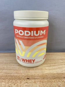 Podium Whey Concentrate Vanilla Ice Cream, 16.72 oz - Brand New Q