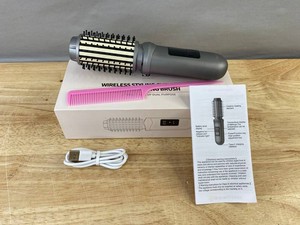 SoftPeace Wireless Styling Curling and Straightening Brush - New Q