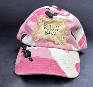 Small Town Girl Pink Camouflage Baseball Cap OSFM - New