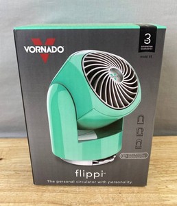 Vornado Flippi V6 Compact Air Circulator Fan, Quiet Portable Travel Fan for Desk or Bedroom, Adjustable Head, 2 Speeds, Bliss Blue - Brand New Q