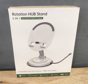 Rotation HUB Stand 5-IN-1 for Phone, Tablet & Laptop - Brand New Q