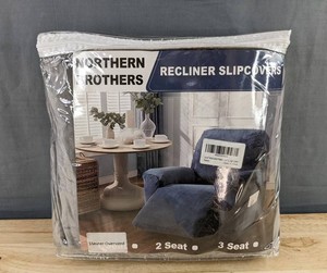 Northern Brothers Gray Recliner Slipcover - Brand New Q