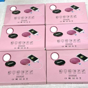 6-CT LOT NEW UNIVERSAL POWER BANKS W INTEGRATED VANITY MIRRORS, PORTABLE CHARGING ACCESSORIES, INCLUDES MICRO-USB RECHARGING CABLE, COMPATIBLE WITH ALL USB DEVICES DUAL-FUNCTION TRAVELGADGETS