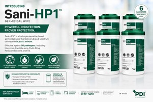 MSRP $150 1 NEW Case PDI Sani-HP1 Germicidal XL Wipes, REF P83184, 6 Canisters x 95 Wipes Each, 1-Min Kill Time for 50 Pathogens Including Norovirus &amp C. Auris, Hydrogen Peroxide Formula, Extra Large 7.5 x 15 Wipes, Exp 0626