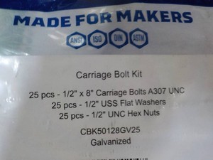 Carriage Bolt Kit...