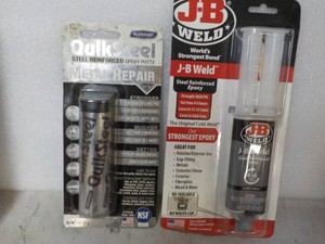 JB Weld and Quik Steel...
