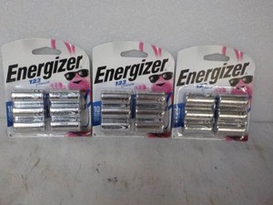 30 Energizer 123 lithium Batteries...