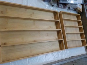 Set of 2 Wood Drawer Storage 18 x 1...