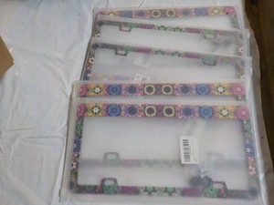 5 License Plate Holders...