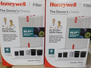 2x Honeywell Air Purifier Hepa Filt...