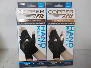 2 pair Copper Fit Compression Glove...