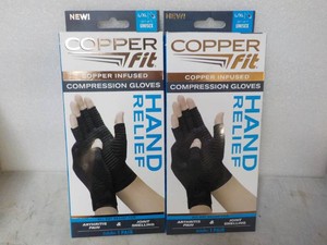 2 pair Copper Fit Compression Glove...