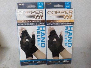 2 pair Copper Fit Compression Glove...