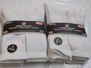 12 pair White WearProof Athletic St...