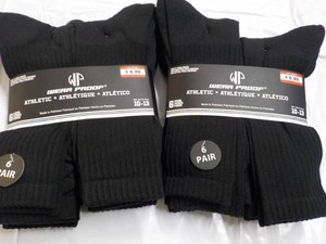 12 pair Black WearProof Athletic St...