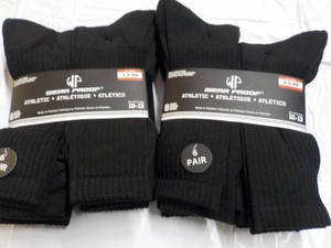 12 pair Black WearProof Athletic St...