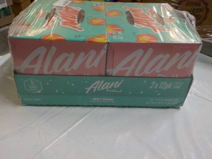 24 pack Alani Juicy Peach 12 oz can...