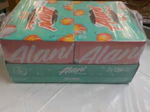 24 pack Alani Juicy Peach 12 oz can...