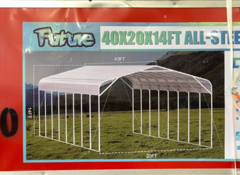FUTURE 40x20x14 Ft All-Steel Carport (FT-SC40)