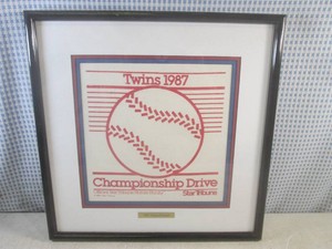 (FS) Framed Vintage Minnesota Twins...