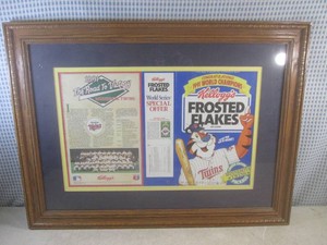 (A-4) Framed Minnesota Twins 1991 W...