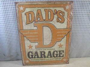 (EC1) Dads Garage Tin Sign 16 x 1...