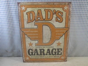 (G-1) Dads Garage Tin Sign 16 x 1...