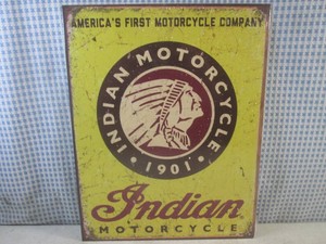 (G-1) Indian Motorcycle Tin Sign 16...