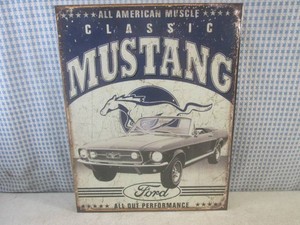 (G-1) Ford Mustang Tin Sign 16 x 1...