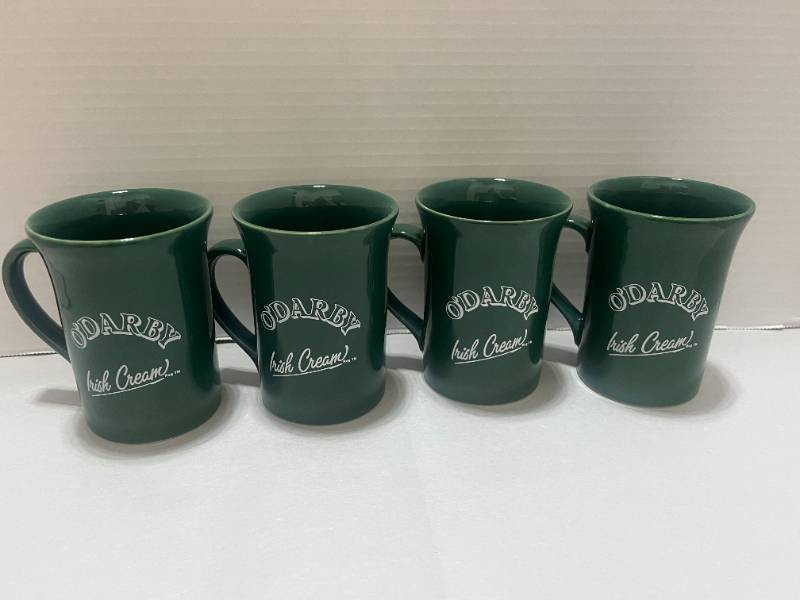 4 Vintage ODarby Irish Cream Mugs Made in Carrig Houn Ireland