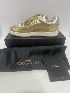 Genuine NIB COACH  Metallic Gold and Silver Met VCHTT 5.5M wDust Bag