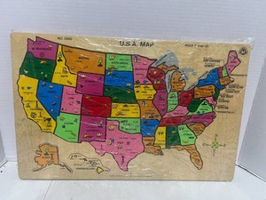 1994 Wooden United States Puzzle