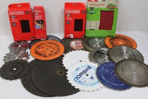 Craftsman, Gator & Vermont American Saw Blade and Sanding Mixed Lot