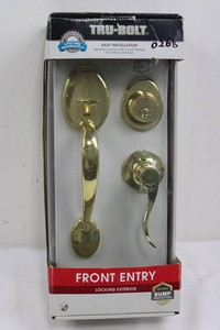 Tru-Bolt Front Entry Locking Exterior Door Lock Set With Keys